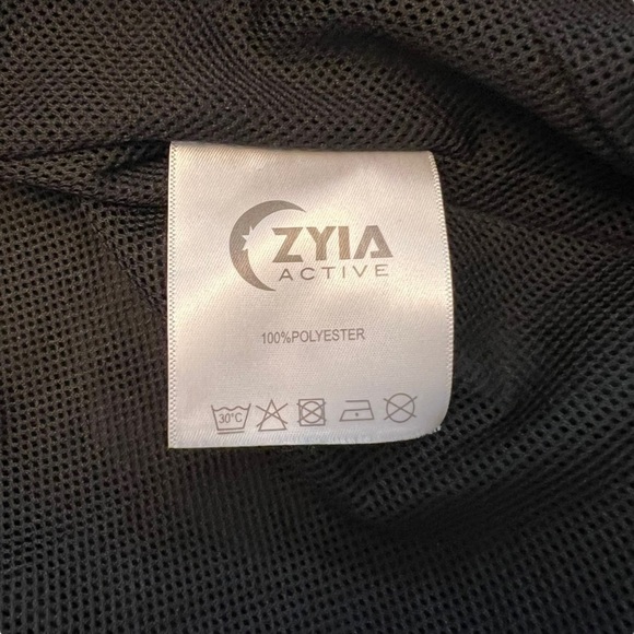 ZYIA Active - Black Cheetah Print Windbreaker Athletic Jacket Sz M - Picture 9 of 9